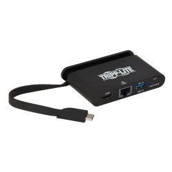 U444-T6N-H4GUBC USB 3.1 Gen 1 USB-C Adapter with PD Charging - 100W, Ultra 4K HDMI, Gigabit Ethernet & USB-A Hub Port, Black