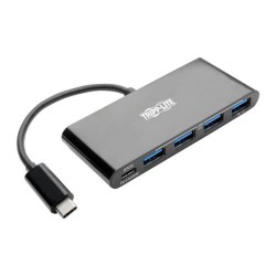 U460-004-4AB-C 4-Port USB 3.1 Hub, 4x USB-A, Thunderbolt 3—PD Charging, Black