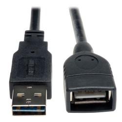 UR024-006 Universal Reversible USB 2.0 Extension Cable (Reversible A to A M/F), 6-ft.