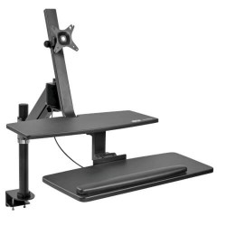 WWSS1327CP WorkWise Standing Desk-Clamp Workstation, Single-Monitor