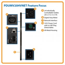 PDUMV20HVNET PDU Stroomverdeler Power Distribution Unit