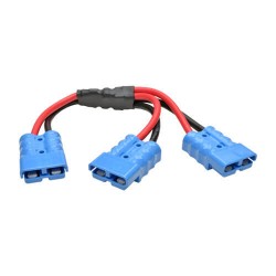 48VDCSPLITTER Y Splitter Cable for Select Tripp Lite Battery Packs, Blue 175A DC Connectors, 1 ft. (0.3 m)