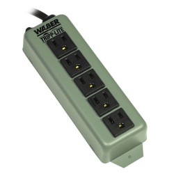 602 Waber-by-Tripp Lite 5-Outlet Industrial Power Strip, 6-ft. Cord, Switchless