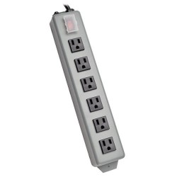 6SP Waber-by-Tripp Lite 6-Outlet (41.3 mm center-to-center spacing) Industrial Power Strip, 6-ft. Cord