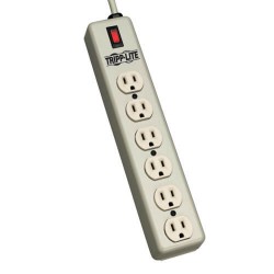 6SPDX Waber-by-Tripp Lite 6-Outlet (77.6mm center-to-center spacing) Industrial Power Strip, 6-ft. Cord