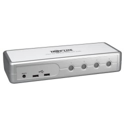 B004-DUA4-K-R 4-Port DVI/USB KVM Switch with Audio and Cables