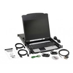 B030-DP08-17D NetController 8-Port 1U Rack-Mount Console KVM Switch with 17-in. LCD