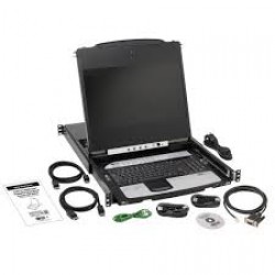 B030-DP08-17DIP NetController 8-Port 1U Rack-Mount Console KVM Switch with 17-in. LCD