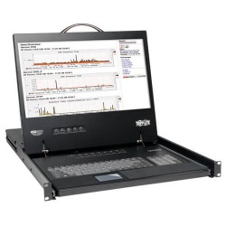 B040-008-19 NetController 8-Port 1U Rack-Mount Console KVM Switch with 19-in. LCD