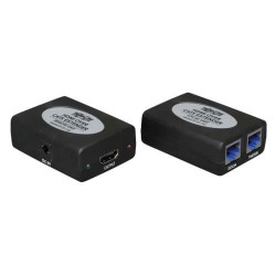 B125-150 HDMI over Dual Cat5/6 Extender Kit, In-Line Transmitter/Receiver, Video and Audio, 1920x1200 1080/24p, Up 