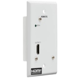 B127A-1A0-FH - 1-Port HDMI over Cat6 Receiver, Wall Plate - 4K 60 Hz, HDR, 4:4:4, PoC, HDCP 2.2, 230 ft. (70.1 m), 