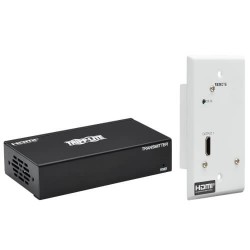 B127A-1A1-BHFH - HDMI over Cat6 Extender Kit, Box Transmitter/Wall Plate Receiver, 4K 60 Hz, 4:4:4, IR, PoC, HDR, H