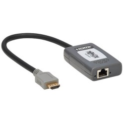 B127A-1P0-PH - 1-Port HDMI over Cat6 Receiver, Pigtail - 4K 60 Hz, HDR, 4:4:4, PoC, HDCP 2.2, 230 ft. (70.1 m), TAA