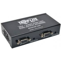 B132-200A-SR Dual VGA with Audio over Cat5/Cat6 Extender, Box-Style Receiver, 1440x900 at 60Hz, Up to 300-ft., TAA