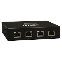 B132-004-2 4-Port VGA over Cat5/Cat6 Extender Splitter, Box-Style Transmitter with EDID, 1920x1440 at 60Hz, Up to 1