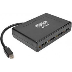 B155-004-DP-V2 4-Port Mini DisplayPort 1.2 to DisplayPort Multi-Stream Transport (MST) Hub, 3840 x 2160 (4K x 2K) @