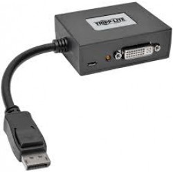 B156-002-DVI 2-Port DisplayPort 1.2 to DVI Multi-Stream Transport (MST) Hub, 3840x1200 at 60Hz, TAA