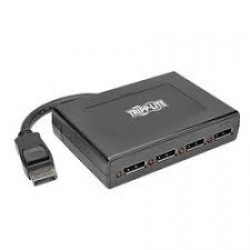 B156-004-V2 4-Port DisplayPort 1.2 Multi-Stream Transport (MST) Hub, 3840 x 2160 (4K x 2K) @ 60Hz, UHD, TAA