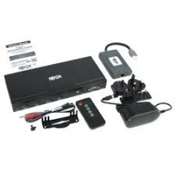 B320-4X1-HH-K1 4-Port HDMI Switch Kit Over Cat6 Extender with PoC, 4K 60Hz 4:4:4, HDMI 2.0, Up to 50ft