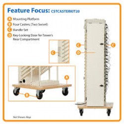 CSTCASTERKIT20 Caster Kit for CST20AC 20-Device AC Charging Station Tower
