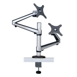 DDR1327DCS Dual Full Motion Flex Arm Desk Clamp for 13" to 27" Monitors