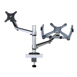 DDR1327NBMSC Full Motion Dual Desk Clamp for 13" to 27" Monitors and Laptops Up to 15"