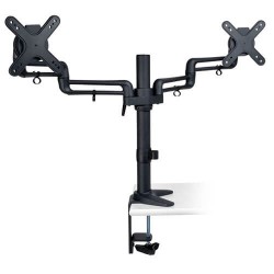 DDR1327SDFC Dual Full Motion Flex Arm Desk Clamp for 13" to 27" Monitors