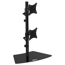 DDR1527SDC Dual Vertical Flat-Screen Desk Stand/Clamp Mount, 15 in. to 27 in. Flat-Screen Displays