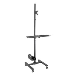 DMCS1732S Mobile Workstation with Monitor Mount - For 17" to 32" Displays, Height Adjustable