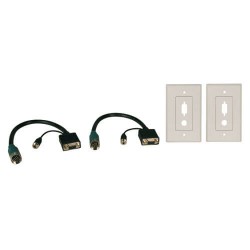 EZA-VGAAF-2 Easy Pull Type-A Connectors - (F/F set of VGA with Audio and Faceplates)