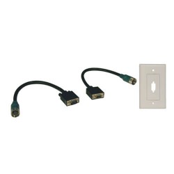 EZA-VGAX-2 Easy Pull Type-A Connectors - (M/F set of VGA with Faceplate)