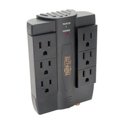HTSWIVEL6 Protect It! Surge Protector with 6 Swivel Outlets, Direct Plug-In, 1500 Joules, Coax/Tel/Modem Protection