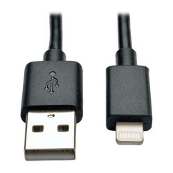 M100-10N-BK USB Sync / Charge Cable with Lightning Connector - Black, 10-in.