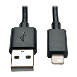 M100-10N-BK USB Sync / Charge Cable with Lightning Connector - Black, 10-in.