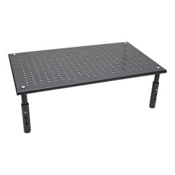 MR1812M Monitor Riser for Desk, 18 x 11 in. - Height Adjustable, Metal, Black