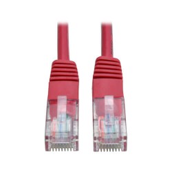 N002-025-RD Cat5e 350MHz Molded Patch Cable (RJ45 M/M) - Red, 25-ft.