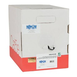 N024-01K-BK Cat5e 350 MHz Bulk Solid-Core Plenum-Rated PVC Cable, Black, 1000 ft.