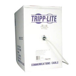 N028-01K-GY Cat5e 350MHz Bulk Solid-Core PVC Outdoor-Rated Cable - Gray, 1000-ft.