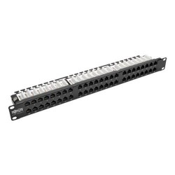 N052-048-1U 48-Port 1U Rack-Mount High-Density UTP 110-Type Patch Panel, RJ45 Ethernet, 568B, Cat5/5e, TAA