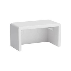 N080-C25-EC-WH Raceway End Cap, 20 Pack, White, TAA