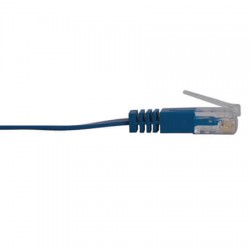 N201-025-BL-FL Cat6 Gigabit Molded Flat Patch Cable (RJ45 M/M) - Blue, 25-ft.