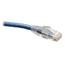 N202-200-BL Cat6 Gigabit Solid Conductor Snagless Patch Cable (RJ45 M/M) - Blue, 200-ft.