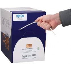 N224-01K-WH-LP5 Cat6 Gigabit Solid-Core UTP Bulk Ethernet Cable, CMP-LP 0.5A Plenum, 100W PoE/PoE++, White, 1000 ft
