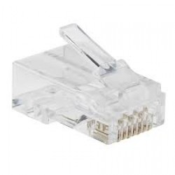 N232-100-UTP - Cat6 RJ45 Pass-Through UTP Modular Plug, 100 Pack