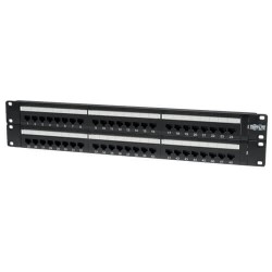 N252-048 48-Port 2U Rack-Mount Cat6/Cat5 110 Patch Panel, 568B, RJ45 Ethernet, TAA