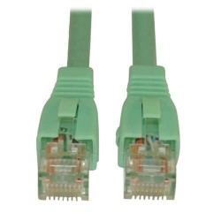 N261-005-AQ Augmented Cat6 (Cat6a) Snagless 10G Certified Patch Cable, (RJ45 M/M) - Aqua, 5-ft.