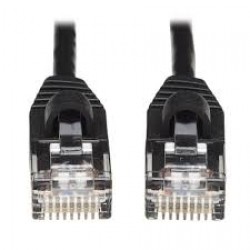 N261-S10-BK Cat6a 10G Snagless Molded Slim UTP Ethernet Cable (RJ45 M/M), Black, 10 ft.