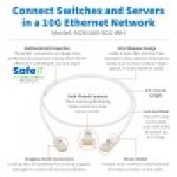 N261AB-S02-WH - Cat6a 10G-Certified Snagless Antibacterial Slim UTP Ethernet Cable (RJ45 M/M), White, 2 ft.