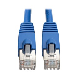 N262-001-BL Augmented Cat6 (Cat6a) Shielded (STP) Snagless 10G Certified Patch Cable, (RJ45 M/M) - Blue 1-ft.