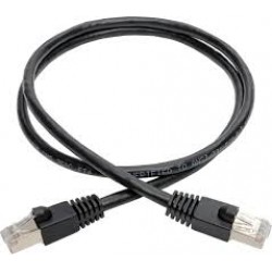 N262-006-BK Cat6a 10G-Certified Snagless Shielded STP Ethernet Cable (RJ45 M/M), PoE, Black, 6 ft.